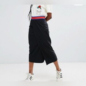 Nwt adidas wrap long/maxi skirt
